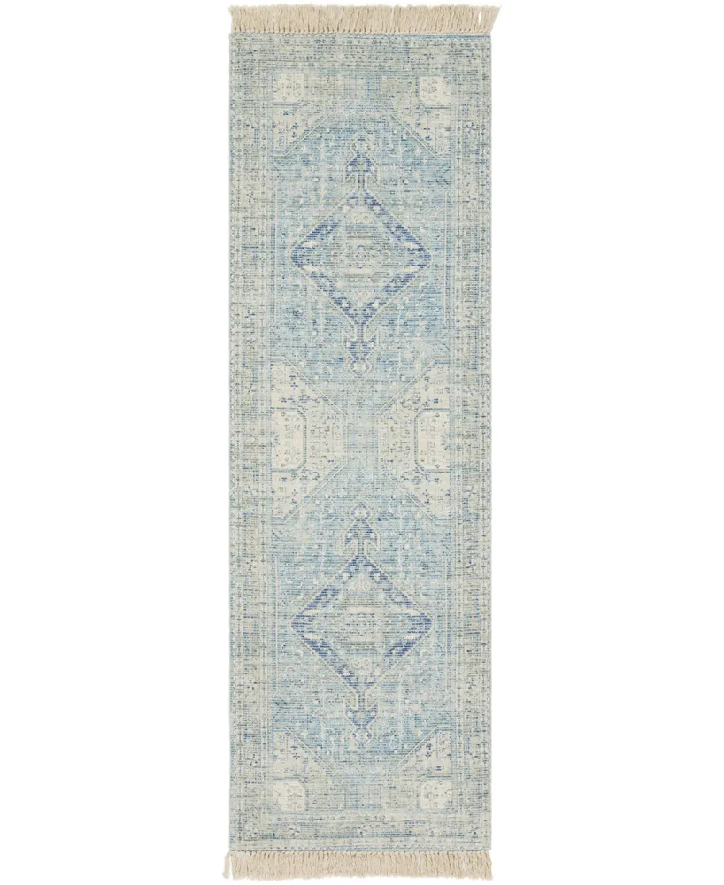 Livabliss Zainab Zai-2304 Mist 2'6" x 8' Runner Area Rug