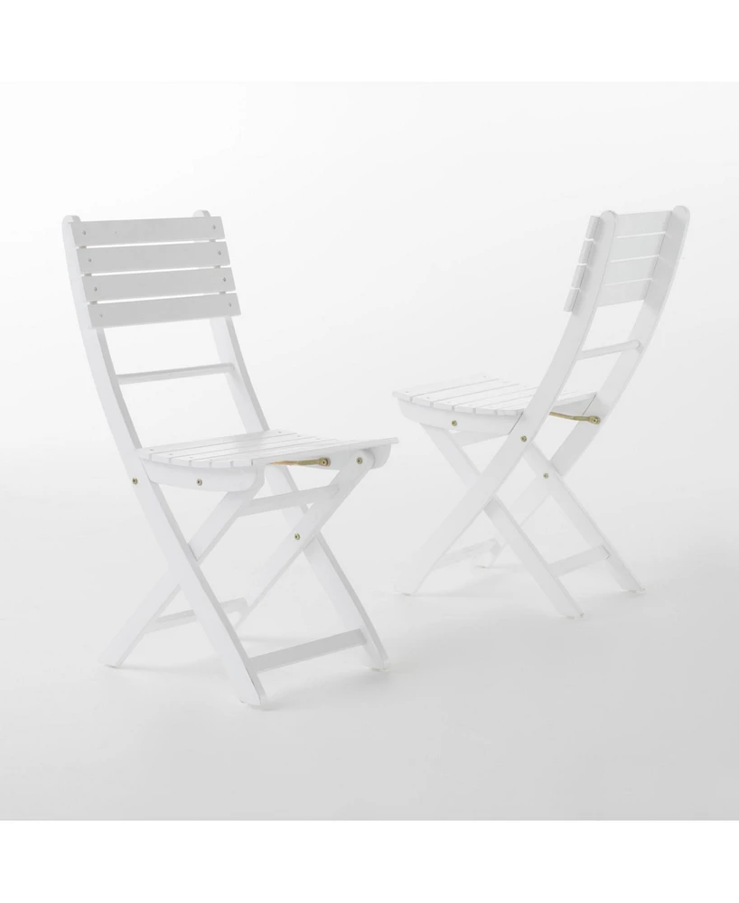 Noble House Positano Outdoor Foldable Dining Chairs