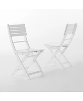 Noble House Positano Outdoor Foldable Dining Chairs