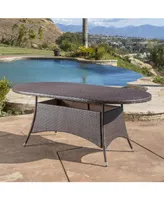 Noble House Sambrera Outdoor Oval Dining Table