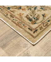 Jhb Design Romeo ROM02 Beige 1'10" x 7'6" Runner Rug