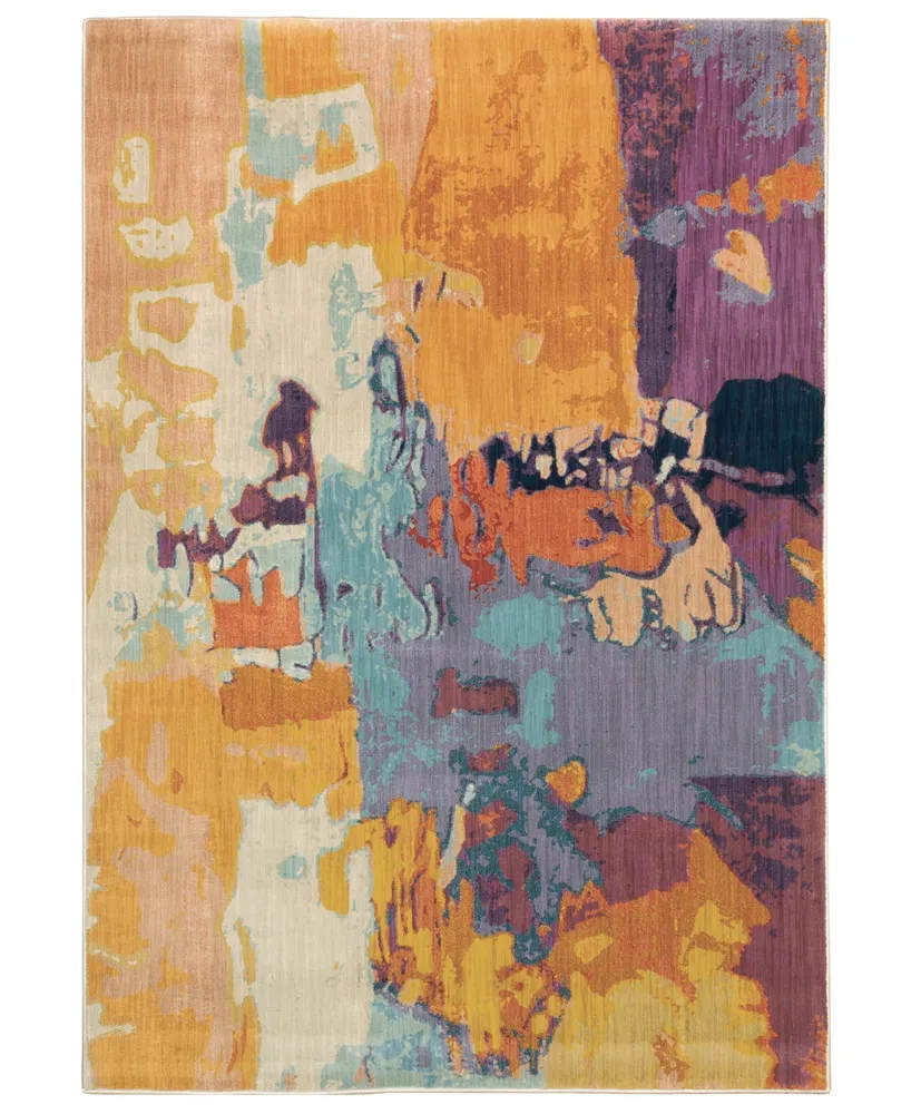 Jhb Design Arcadia ARC05 Orange 7'10" x 10'10" Area Rug