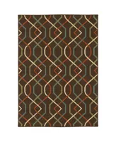 Jhb Design Negril NEG10 Brown 7'10" x 10'10" Outdoor Area Rug