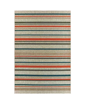 Oriental Weavers Latitude 602W3 Gray 6'7" x 9'2" Outdoor Area Rug