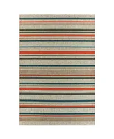 Oriental Weavers Latitude 602W3 Gray 6'7" x 9'2" Outdoor Area Rug