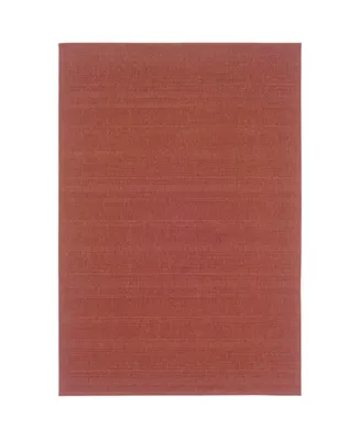 Jhb Design Veranda VER05 Red 3'7" x 5'6" Outdoor Area Rug