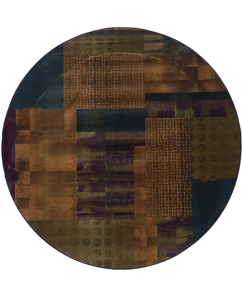 Jhb Design Kismet KIS015 Blue 8' Round Rug