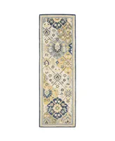 Jhb Design Garden GAR06 Blue 2'6" x 8' Runner Rug