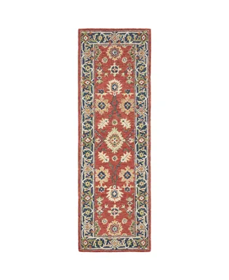 Jhb Design Garden GAR04 Red 2'6" x 8' Runner Rug