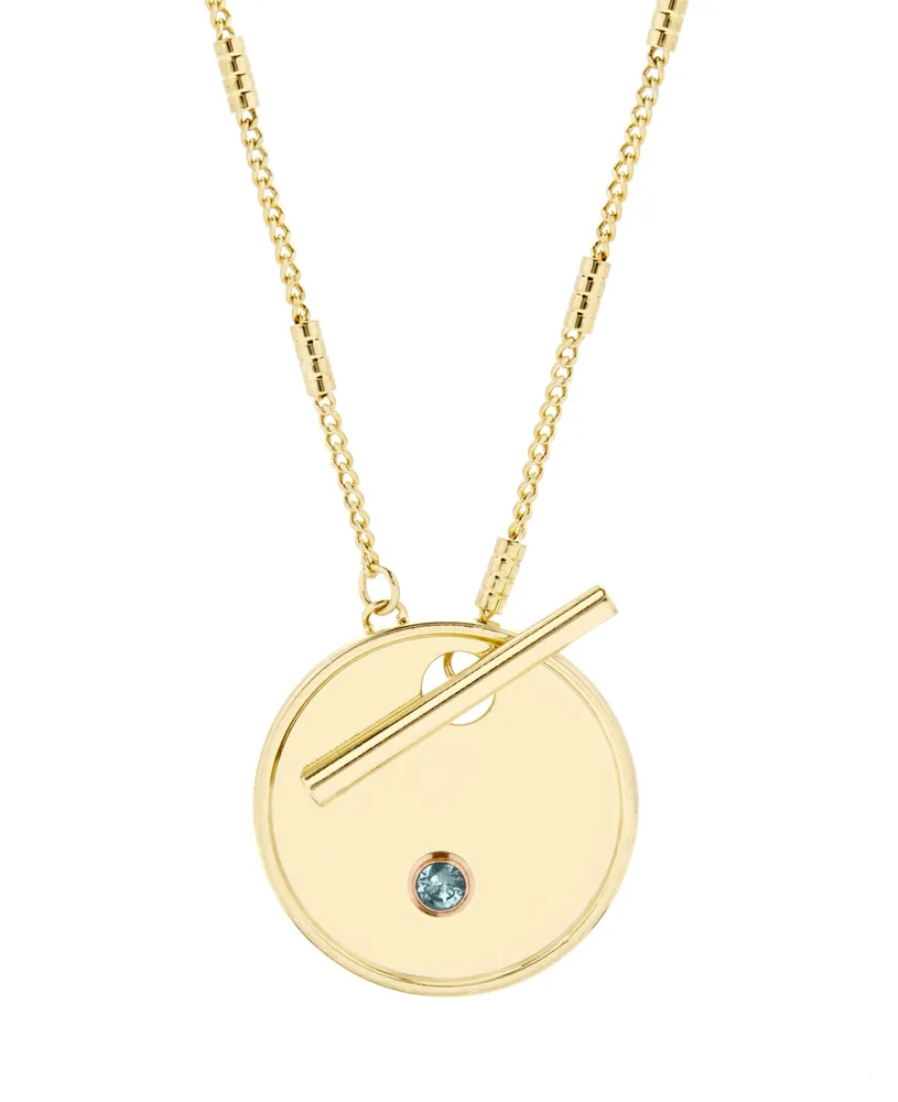 brook & york Grace Birthstone Toggle Necklace