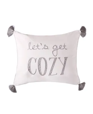 Levtex Camden Let's Get Cozy Tassel Trim Decorative Pillow, 16" x 20"