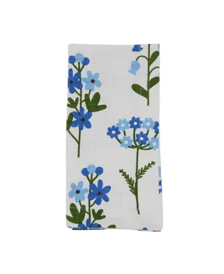 Saro Lifestyle Floral Napkin Set of 4