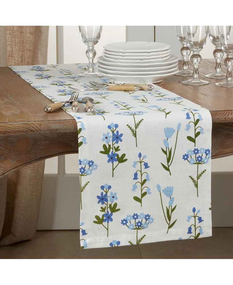 Saro Lifestyle Floral Runner