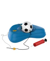 Hey Play Soccer Rebounder - Reflex Training Set With Fillable Weighted Baseand Ball With Adjustable String Attached - Kids Sport Practice Equipment