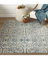 Feizy Keats R3466 Turquoise 7'10" x 11'" Area Rug