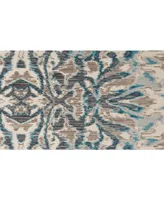 Feizy Keats R3467 Aqua 2'7" x 8' Runner Rug