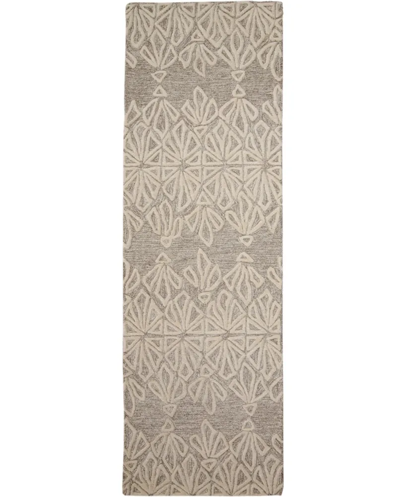 Feizy Enzo R8735 Ivory 2'6" x 8' Runner Rug