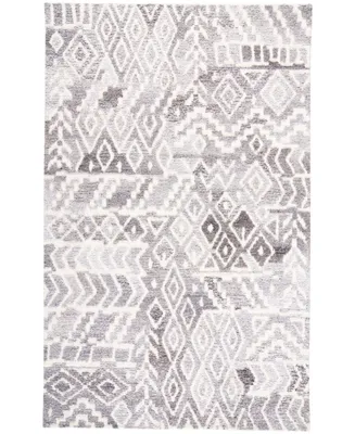 Feizy Asher R8771 Taupe 3'6" x 5'6" Area Rug