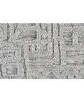 Feizy Colton R8793 Gray 3'6" x 5'6" Area Rug