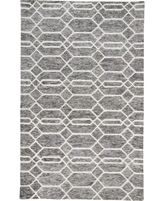 Feizy Belfort R8777 Charcoal 5' x 8' Area Rug