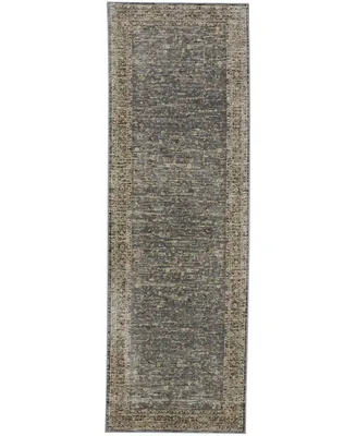 Feizy Grayson R3914 Gray 2'6" x 7'7" Runner Rug