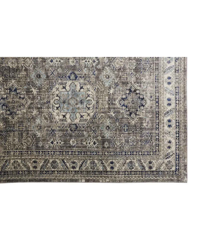 Feizy Sarrant R3966 Gray 2' x 3' Area Rug