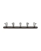 Spectrum Millbrook Wall Mount 5-Hook Wood Rack