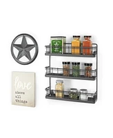Spectrum Vintage-like Living Wall Mount 3-Tier Spice Rack