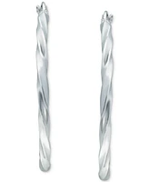 Giani Bernini Twist Hoop Earrings in Sterling Silver