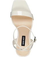 Nine West Women's Zadie Square Toe Stiletto Heel Dress Sandals