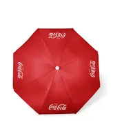 Oniva by Picnic Time Coca-Cola 5.5 Ft. Portable Beach Umbrella