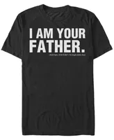 Fifth Sun Men's Star Wars Father's Day I Am Your Father Text Movie Quote Short Sleeve T-shirt