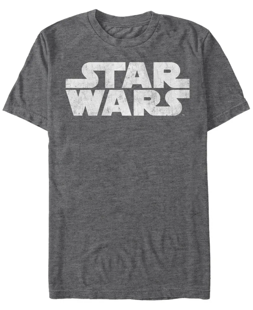Fifth Sun Men's Star Wars Simple Vintage-Like Logo Short Sleeve T-shirt