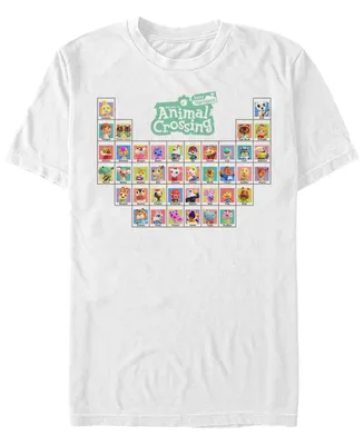 Fifth Sun Men's Animal Crossing Periodic Table Short Sleeve T-shirt