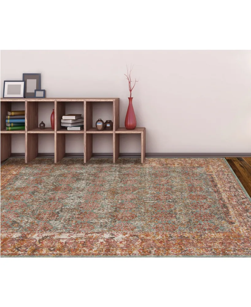Amer Rugs Eternal Ete- Turquoise 7'6" x 9'6" Area Rug