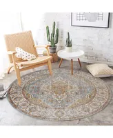 Amer Rugs Eternal Ete-3 Aqua/Ivory 6'7" Round Rug