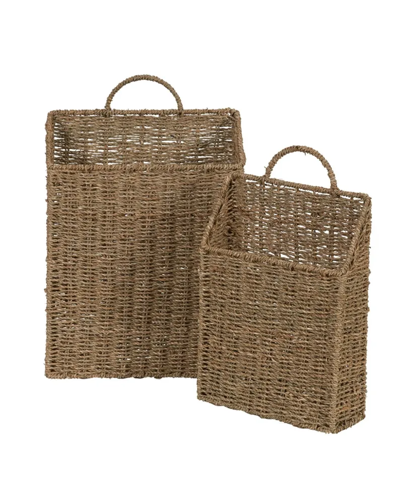 Sea Grass Wall Basket, Set of 2