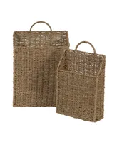 Sea Grass Wall Basket, Set of 2