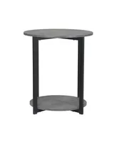 Household Essential Greystone Low Side Table