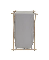 Wood X Frame Hamper