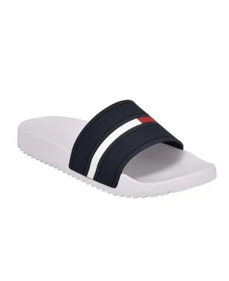 Tommy Hilfiger Men's Redder Flag Logo Pool Slide Sandals