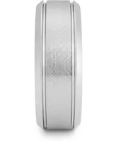 Men's Textured Bevel Band White Ion-Plated Tantalum