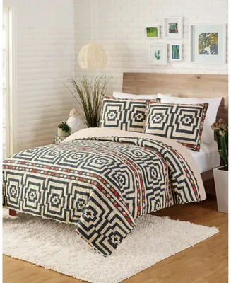 Justina Blakeney by Makers Collective Hypnotic 3-Piece Full/Queen Quilt Set