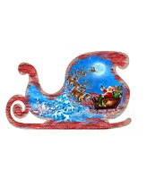 Designocracy by Dona Gelsinger Santa-Magical-Flight Ornament, Set of 2