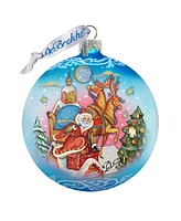 G.DeBrekht Special Delivery Hand Painted Glass Ornament