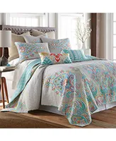 Levtex Deniza Damask Reversible -Pc. Quilt Set