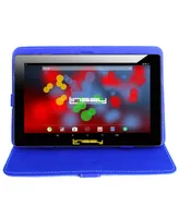 Linsay New 10.1" Tablet Octa Core 128GB Bundle with Leather Case Newest Android 13