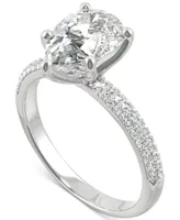 Charles & Colvard Moissanite Pear Engagement Ring (2-3/8 ct. t.w. Dew) 14k White Gold