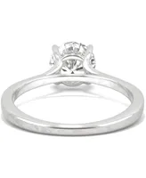 Charles & Colvard Moissanite Engagement Ring (1-5/8 ct. t.w. Dew) 14k White Gold