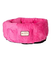 Armarkat Model C03CZH Pet Cuddle Bed for Cats and Extra Small Dogs - Pink Velvet